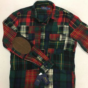 ralph lauren patchwork flannel